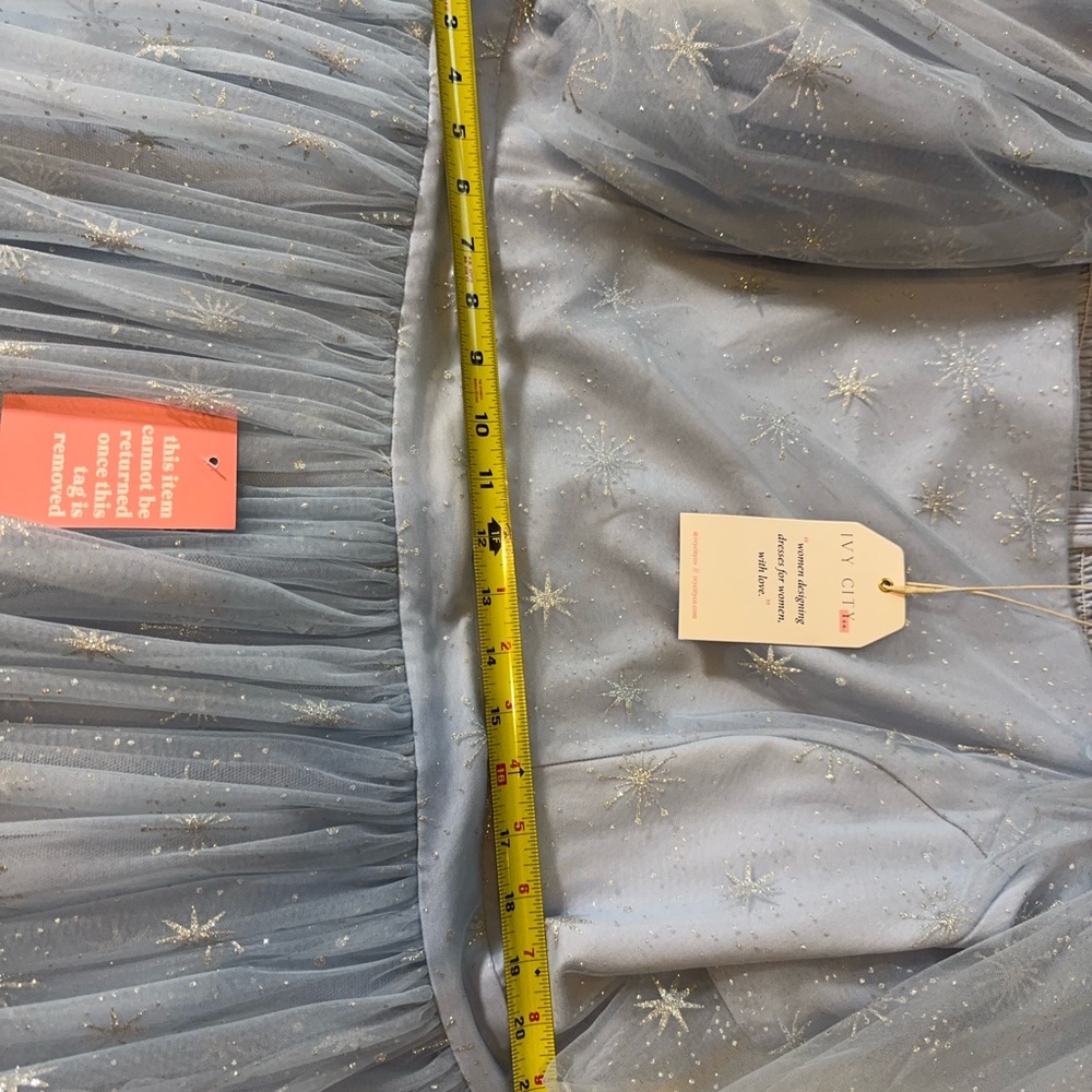 Elegant Baby Blue Dress - Picture 7 of 9